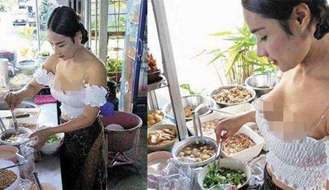Gái xinh Thái Lan thi nhau mặc áo như sắp tụt hút khách hàng-15