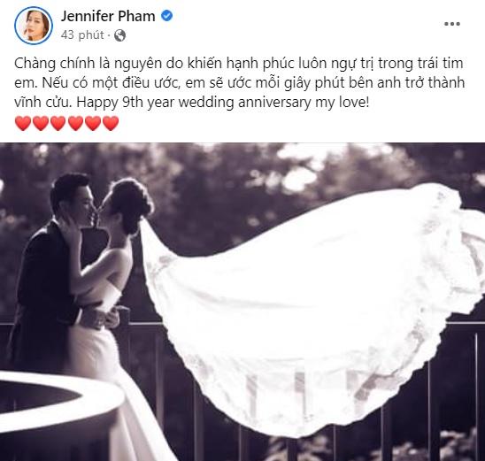 Jennifer Phạm kỷ niệm 9 năm cưới, rót mật vào tai chồng đại gia-1