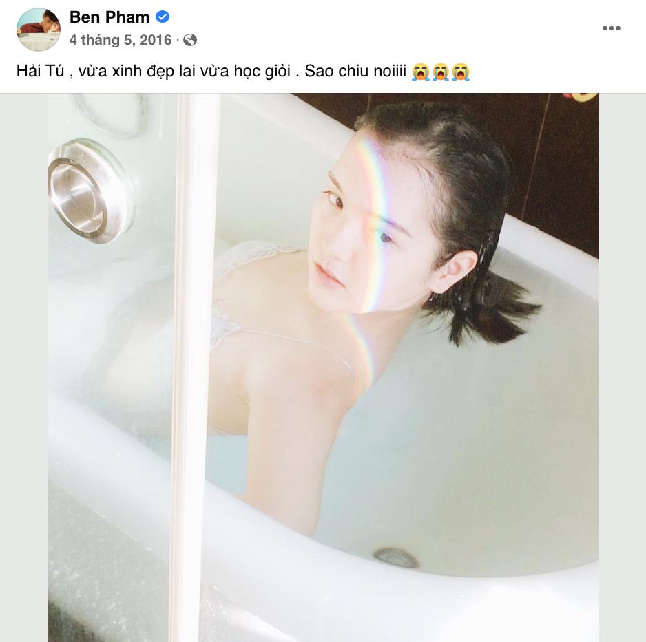 Xuất hiện ảnh Hải Tú tạo dáng dưới nước, gà cưng khác bình luận chú ý-4