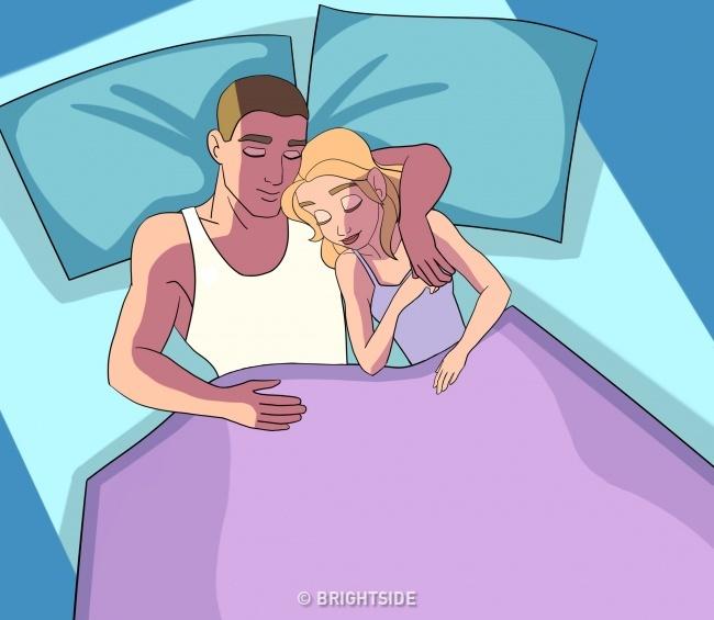 Tư thế ngủ tiết lộ tình cảm vợ chồng nồng ấm hay nhạt nhòa-4