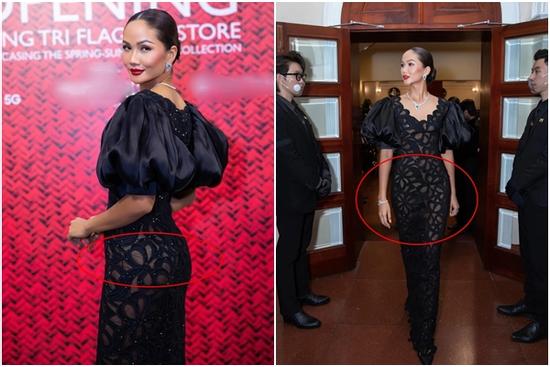 H'Hen Niê bị đầm xuyên thấu 'phản chủ', lộ nội y rõ mồn một