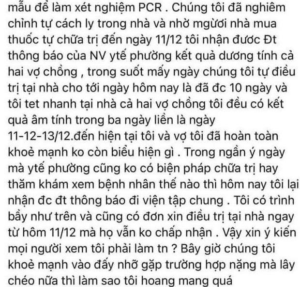 Hà Nội: F0 test nhanh y tế không đón, âm tính lại bị gọi điều trị tập trung-1