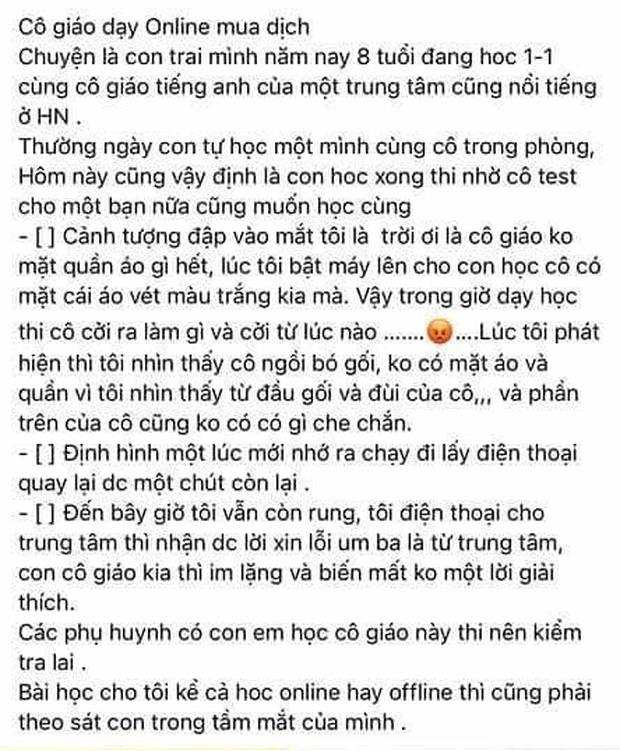 Giáo viên bị tố không mặc quần khi dạy online: Quản lý nói gì?-1