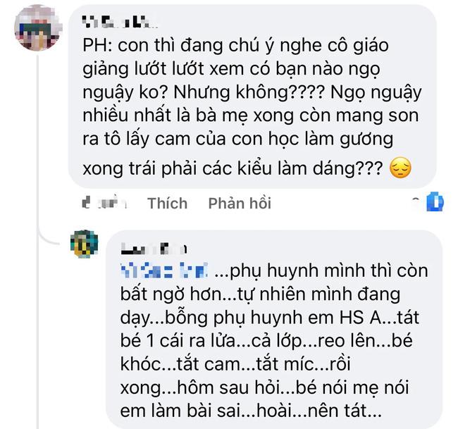 Cô giáo đang dạy online, phụ huynh ghé mặt làm luôn 1 việc vô duyên-1