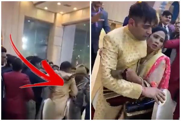 Chú rể bị ép uống nước rửa chân của cô dâu trong đám cưới-5