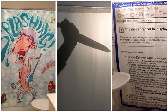 Những chiếc rèm 'khó đỡ' giúp bạn có nhiều niềm vui hơn khi đi tắm