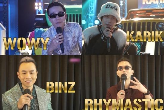 Karik lo ngại team Wowy, Rhymastic và Binz hừng hực tự tin