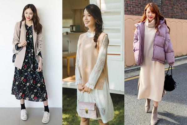 Váy Len Bầu Mùa Đông Dáng Suông Có Mũ Hat Dress  Len Xịn Không Bai X   LAMME