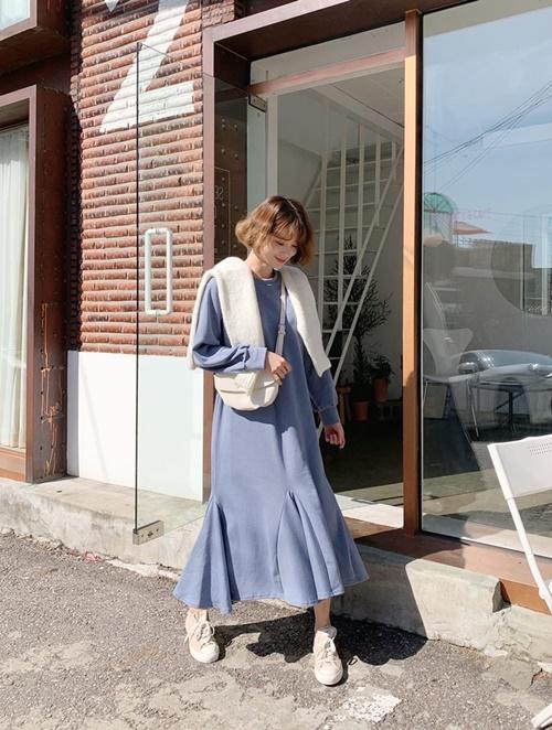 Tips phối đồ với váy suông mùa đông vừa ấm áp vừa trendy-6