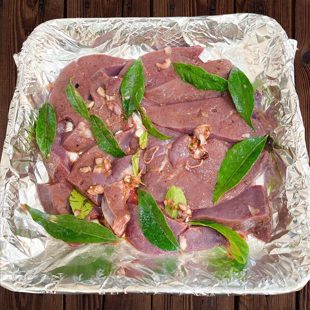 Làm gan heo nướng bằng nồi chiên không dầu đơn giản mà cực ngon-3