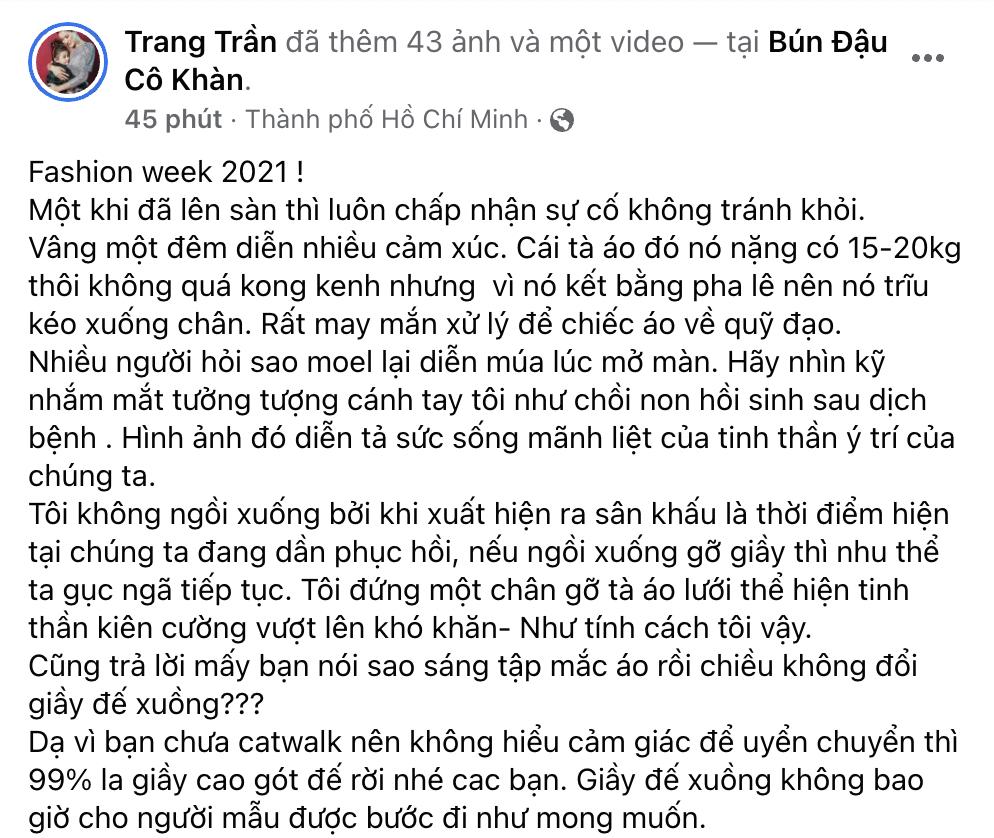 Trang Trần đáp trả sau màn catwalk cực fail: Phèn nhưng nhiều tiền-3