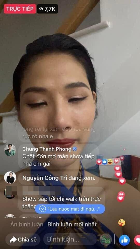 Dàn sao hùng hậu xem Hoàng Thùy livestream khóc lóc-4