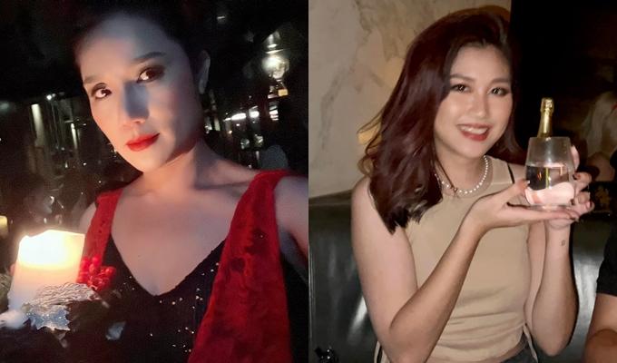 Cát Tường khoe ảnh dẫn con gái đi bar quẩy đến sáng-2