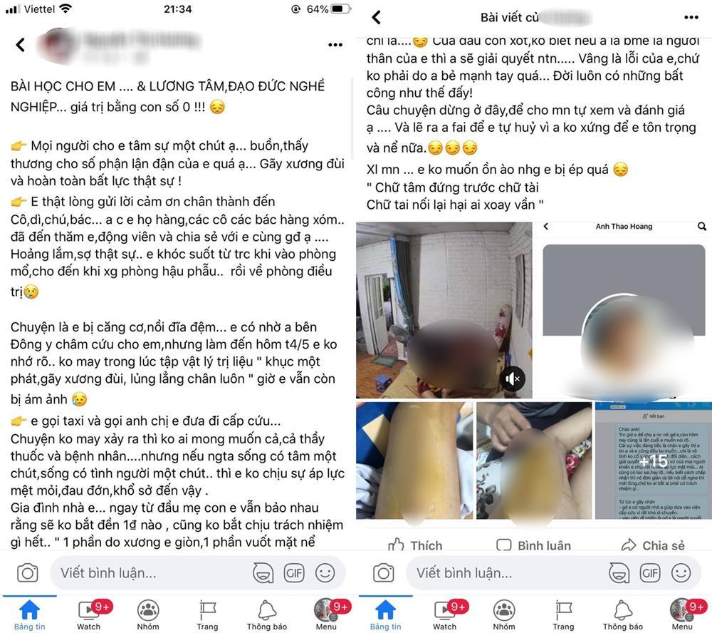 Người phụ nữ bị gãy xương đùi khi đi trị liệu: Uất ức vì bị hiểu nhầm-1