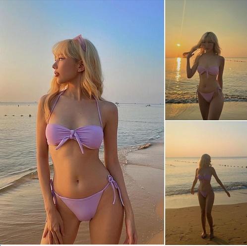 Hiếm hoi đăng ảnh bikini sexy, Min lại bị soi tay gân guốc-1