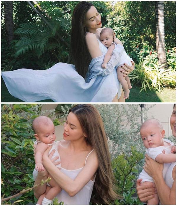 4 mẹ bỉm 2021: Lo con mọn tóc vẫn xịn sò như quảng cáo dầu gội-7