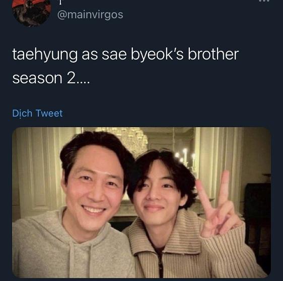 Thân thiết cùng nam chính Squid Game, V (BTS) tham gia phần 2?-6