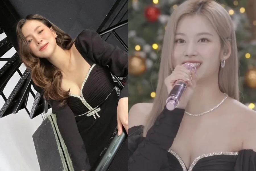 Sana (TWICE) đụng hàng mỹ nhân Thái Baifern Pimchanok: Ai đẹp hơn?-6