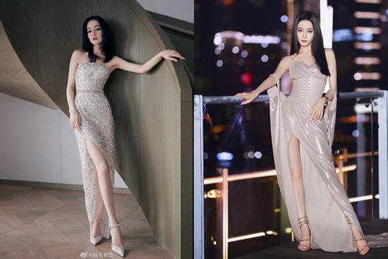 Địch Lệ Nhiệt Ba mặc đẹp nhất 2021, váy áo khoe vóc dáng nữ thần