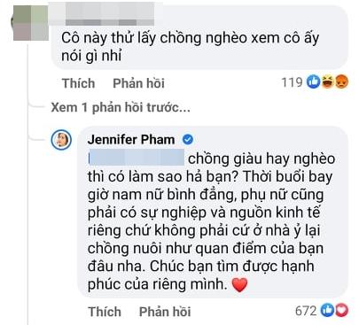 Jennifer Phạm cao tay khi bị móc mỉa lấy chồng giàu-3