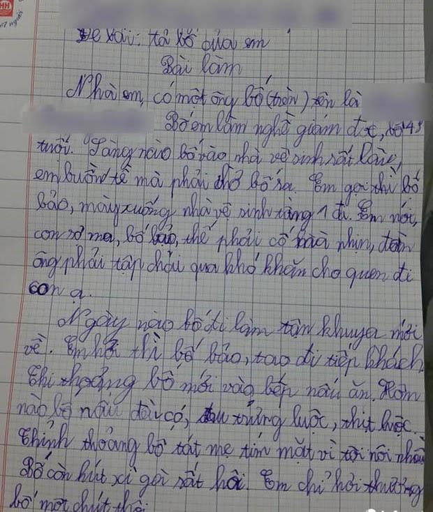 Nhóc lớp 4 tả bố làm giám đốc, chả thấy khen toàn bóc phốt-1