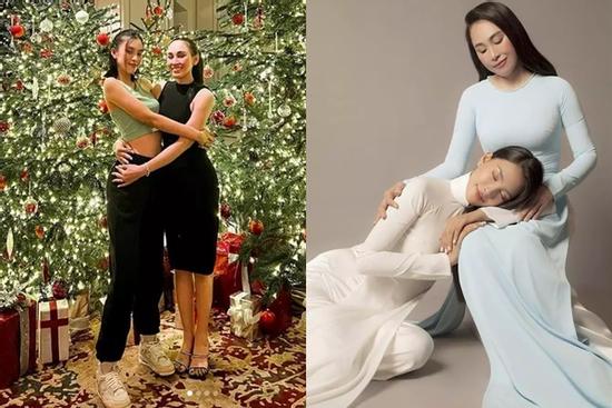 So kè 'gái rượu', mẹ Tiểu Vy trẻ trung khác nào chị em với con gái