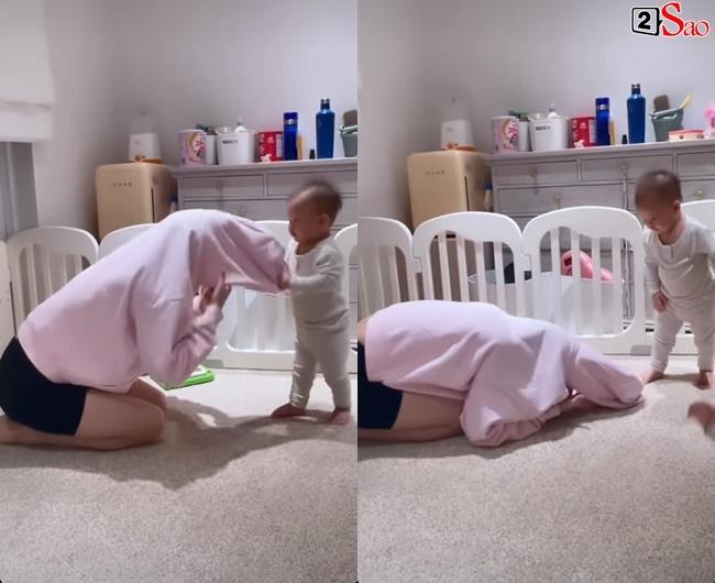 Hồ Ngọc Hà làm đủ trò cho con cười, nhìn vừa hài vừa thương-7