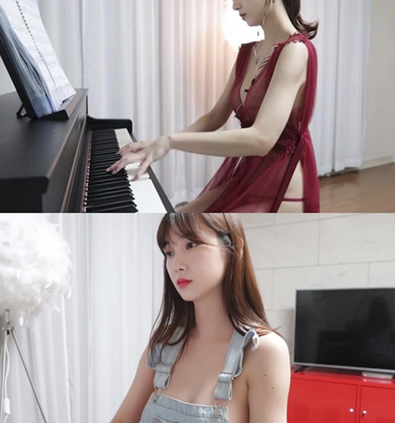 Mặc nội y ngồi chơi piano phản cảm, nữ Youtuber bị khóa kênh-1