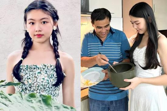 Con gái 16 tuổi xinh đẹp, cao vượt trội đứng cạnh MC Quyền Linh