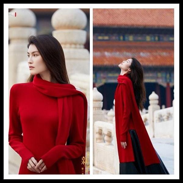 Quàng khăn to hơn người, siêu mẫu nội y Hà Tuệ vẫn chất lừ-6