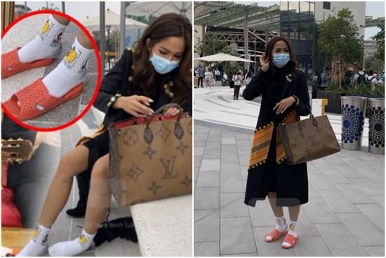 H'Hen Niê 'không giống ai' ở Dubai: Đi dép tổ ong, xách túi 100 triệu