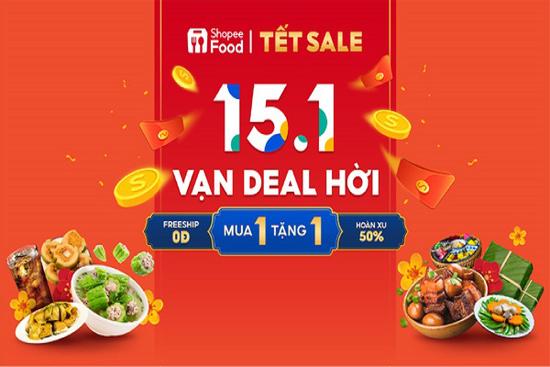 Tiệc năm mới tưng bừng với loạt deal ‘xịn’ từ ShopeeFood