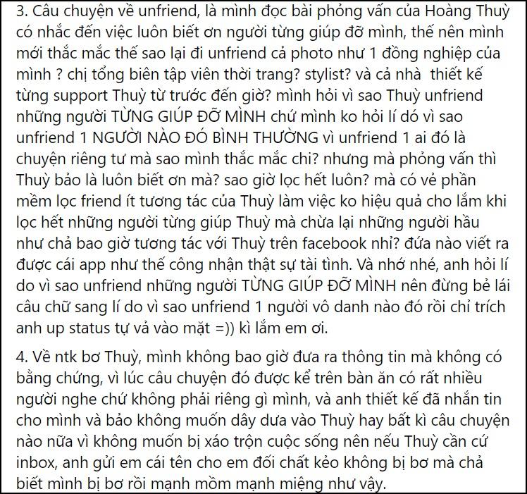 Hoàng Thùy phủ nhận bị NTK bơ, Milor Trần sẵn sàng đối chất-6