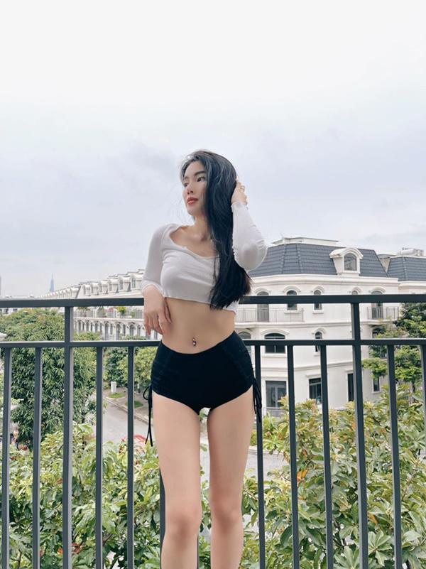 Trong suốt thai kỳ, Vòng Phối chỉ tăng 8kg nhờ ăn uống theo thực đơn khoa học, hợp lý.