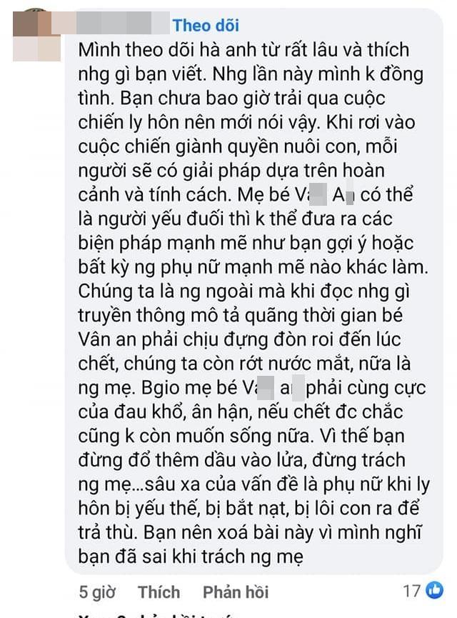 Hà Anh gây phẫn nộ khi bàn luận mẹ đẻ bé gái 8 tuổi-11
