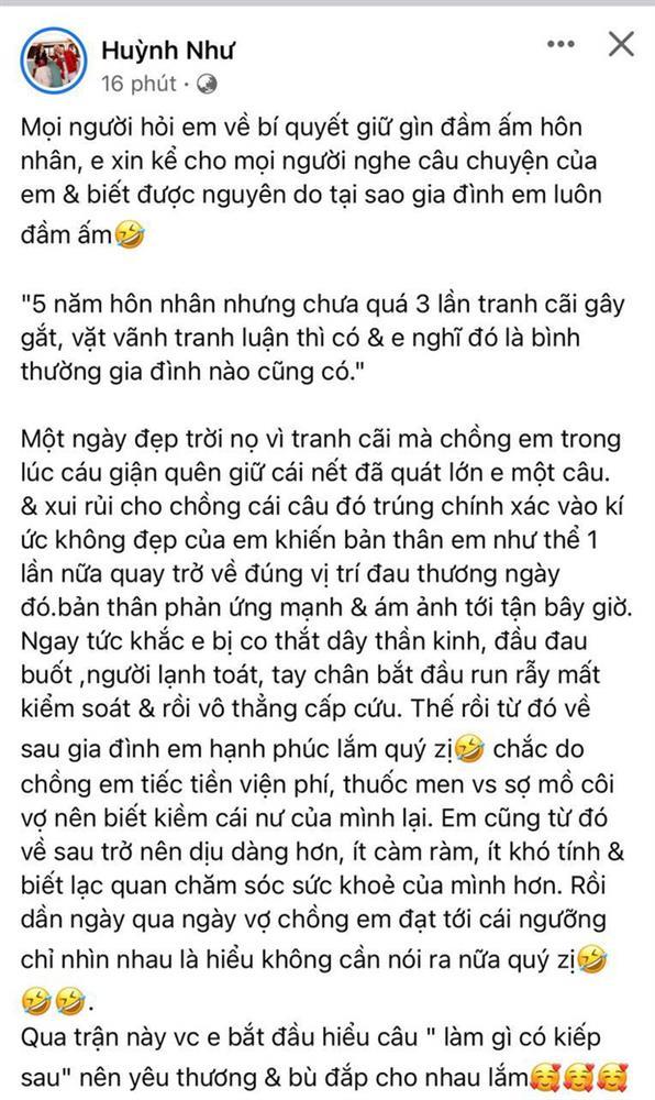 Vợ sao nam Vbiz kể cãi nhau với chồng đến mức phải cấp cứu-2