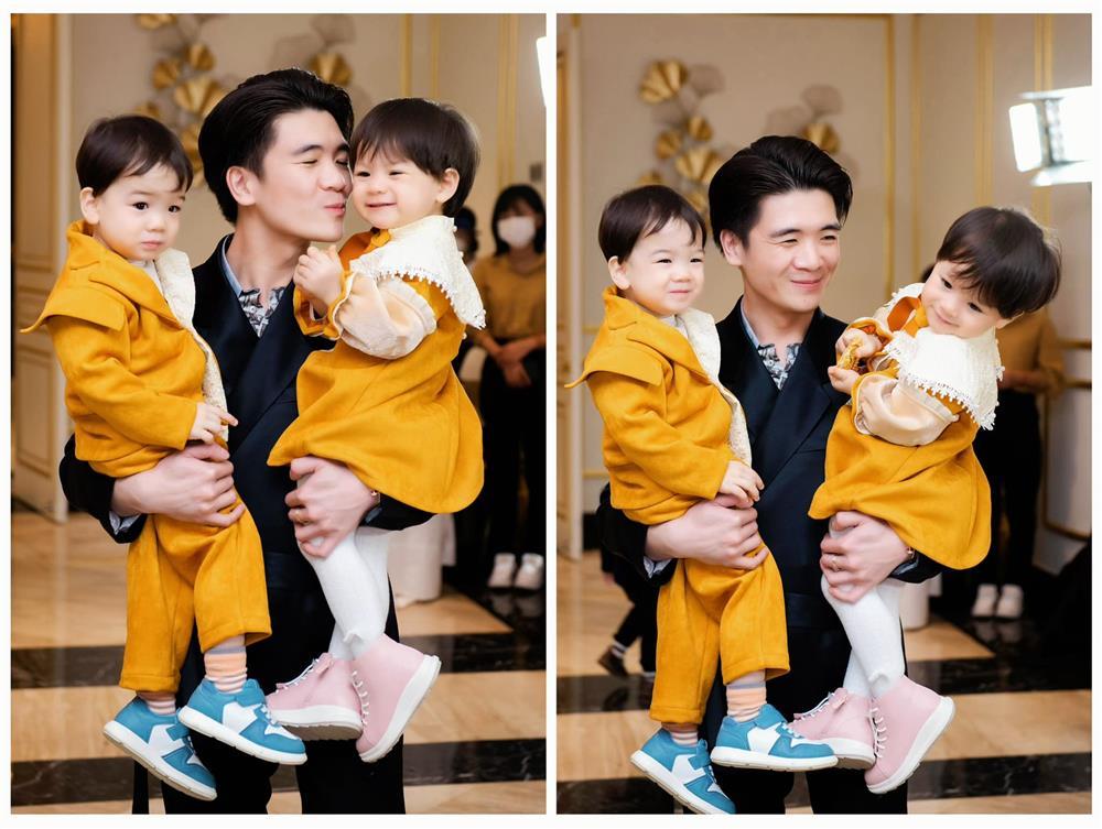 Con trai bầu Hiển ôm bó hoa lớn ngày 8/3, tò mò người nhận quà-5