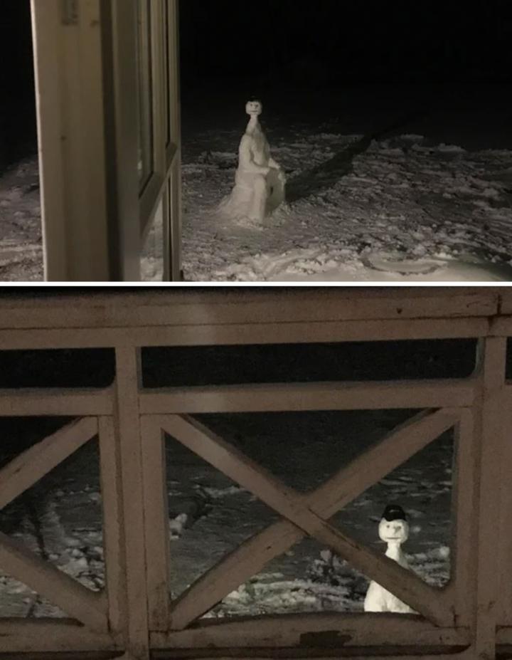 Các thánh hài trổ tài nặn người tuyết không độc lạ đời không nể-1