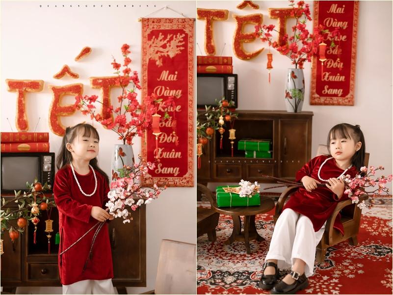 1.001 biểu cảm đáng yêu của bé gái 4 tuổi nhìn thôi đã thấy Tết về-5