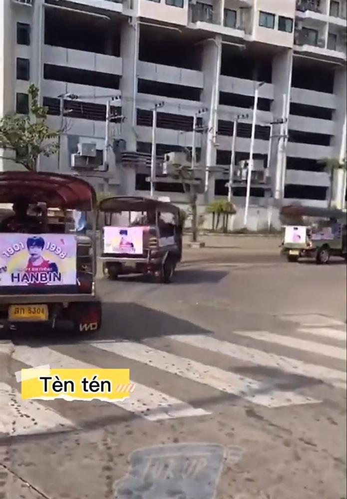 Fan Thái dành hẳn 24 siêu xe để chúc mừng sinh nhật Hanbin-5