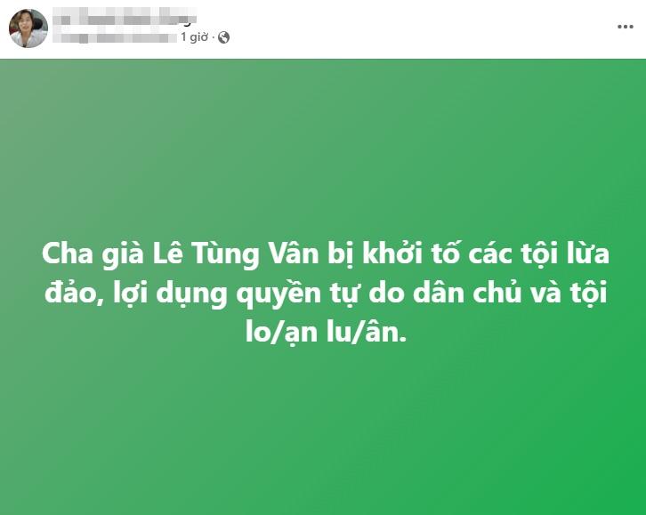 Con trai ông Lê Tùng Vân hả hê khi cha bị khởi tố tội loạn luân-2