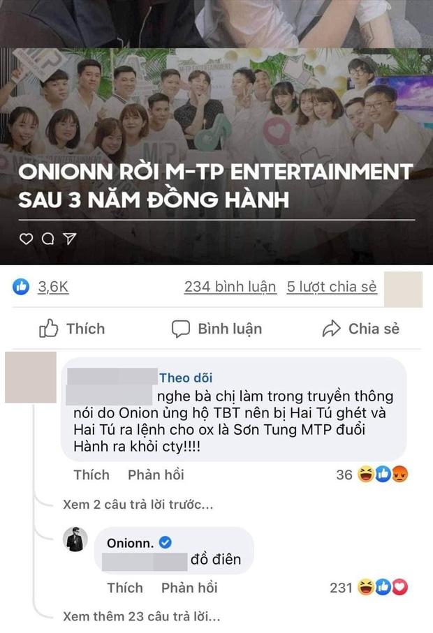 Onionn bị Sơn Tùng tiễn vì bênh Thiều Bảo Trâm, mất lòng Hải Tú?-2