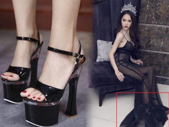 Hương Giang catwalk với đôi giày cao nặng như đá tảng nhìn choáng!-9