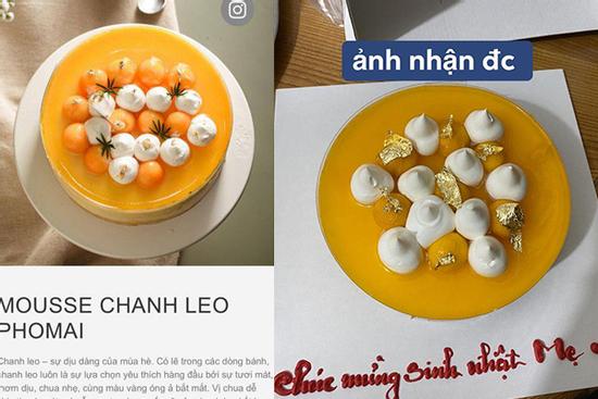 Hí hửng đặt bánh trên mạng, cô gái ngã ngửa khi nhận về 'cú lừa'