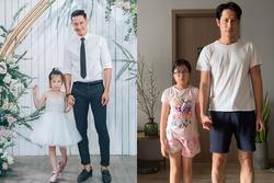Con gái Huy Khánh và vợ Á hậu 'trổ giò' dài sọc khi 9 tuổi