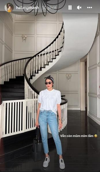 Hà Tăng tái xuất sau sinh lần 3: Vóc dáng mẹ bỉm nuột khó tin-2