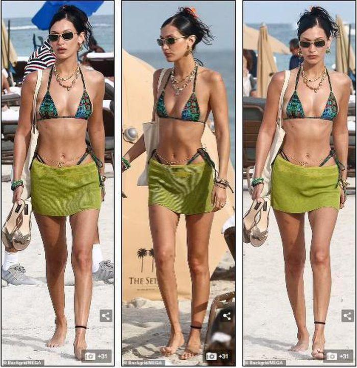 Bella Hadid thả rông vòng 1, dáng đẹp như tượng tạc trên phố-4