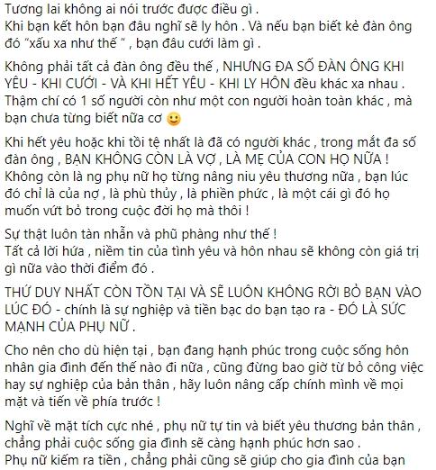 Vợ cũ Lâm Vinh Hải: Đừng giao con nếu ly hôn vì chồng ngoại tình-5