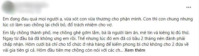 Cháu nội sinh ra thiếu 1 ngón tay, mẹ chồng xúi đuổi ngay đứa dị dạng-1
