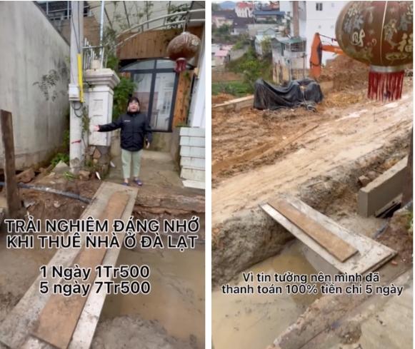 Thuê homestay Đà Lạt 7,5 triệu, tiktoker phải sống trong... công trường-1